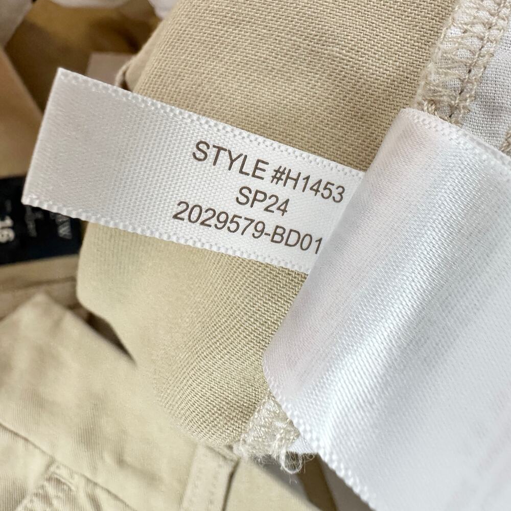 J.Crew 5" Classic Chino Short Light Khaki Preppy Coastal Vacation US 16 NWT - Picture 12 of 12